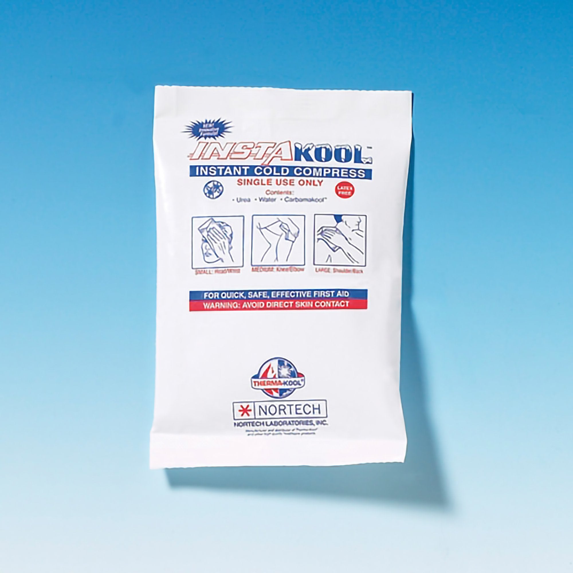 InstaKool Junior Instant Cold Pack, 5 x 7 Inch-Instant Cold Pack InstaKool Junior General Purpose 5 X 7 Inch Plastic / Urea / Water / CarbamaKool Disposable