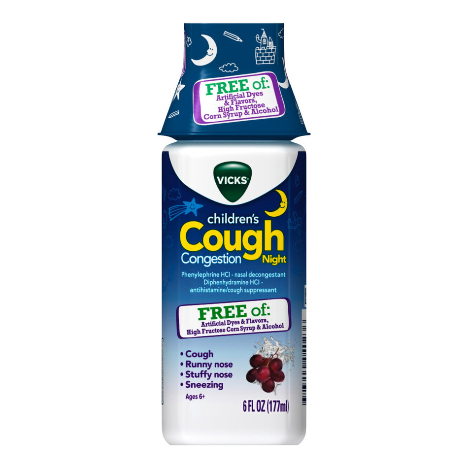 Vicks Children's Cough Congestion Night Liquid-Cough Congestion
