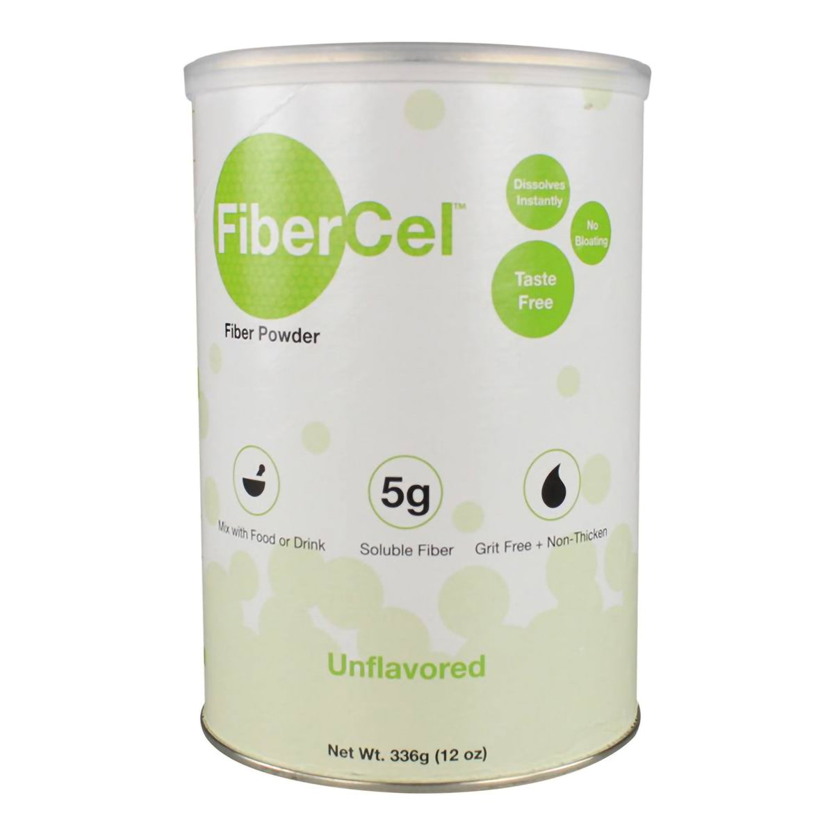 FiberCel Fiber Powder, 12-ounce can-Oral Supplement FiberCel Unflavored Powder 12 oz. Can