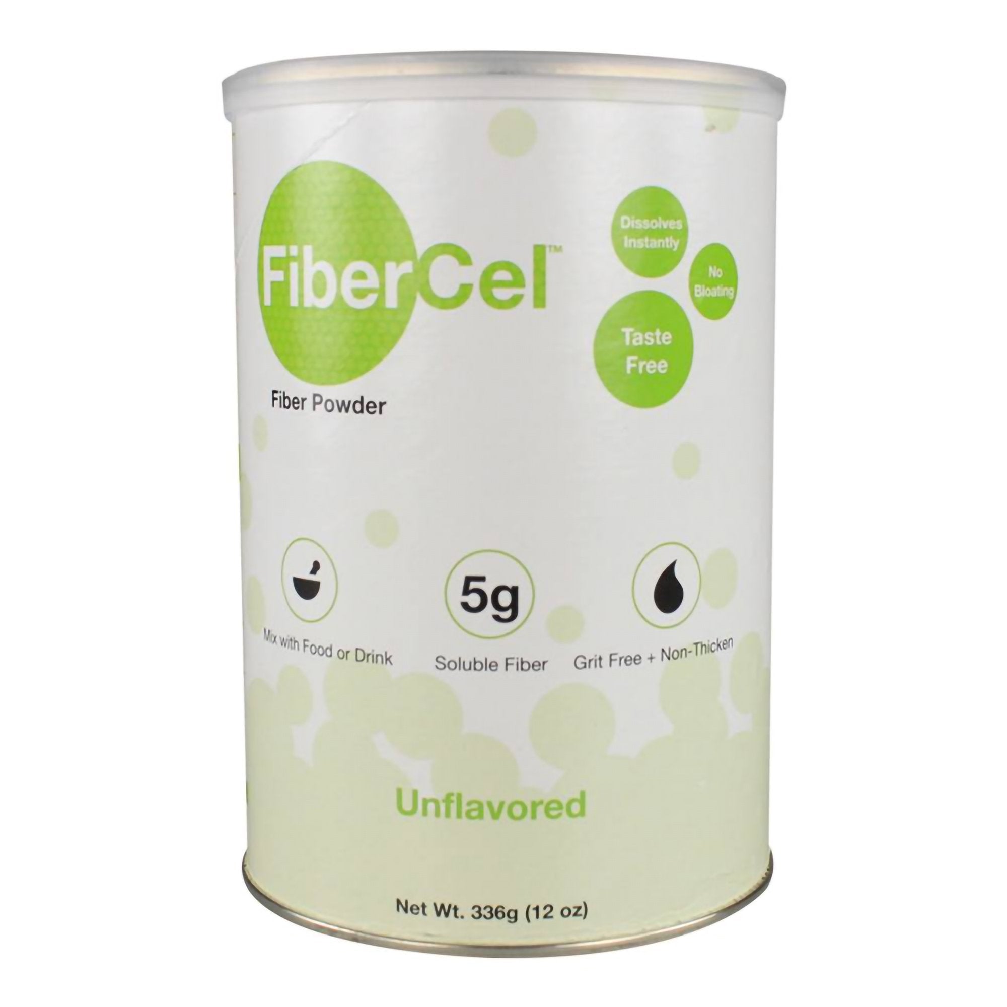 FiberCel Fiber Powder, 12-ounce can-Oral Supplement FiberCel Unflavored Powder 12 oz. Can