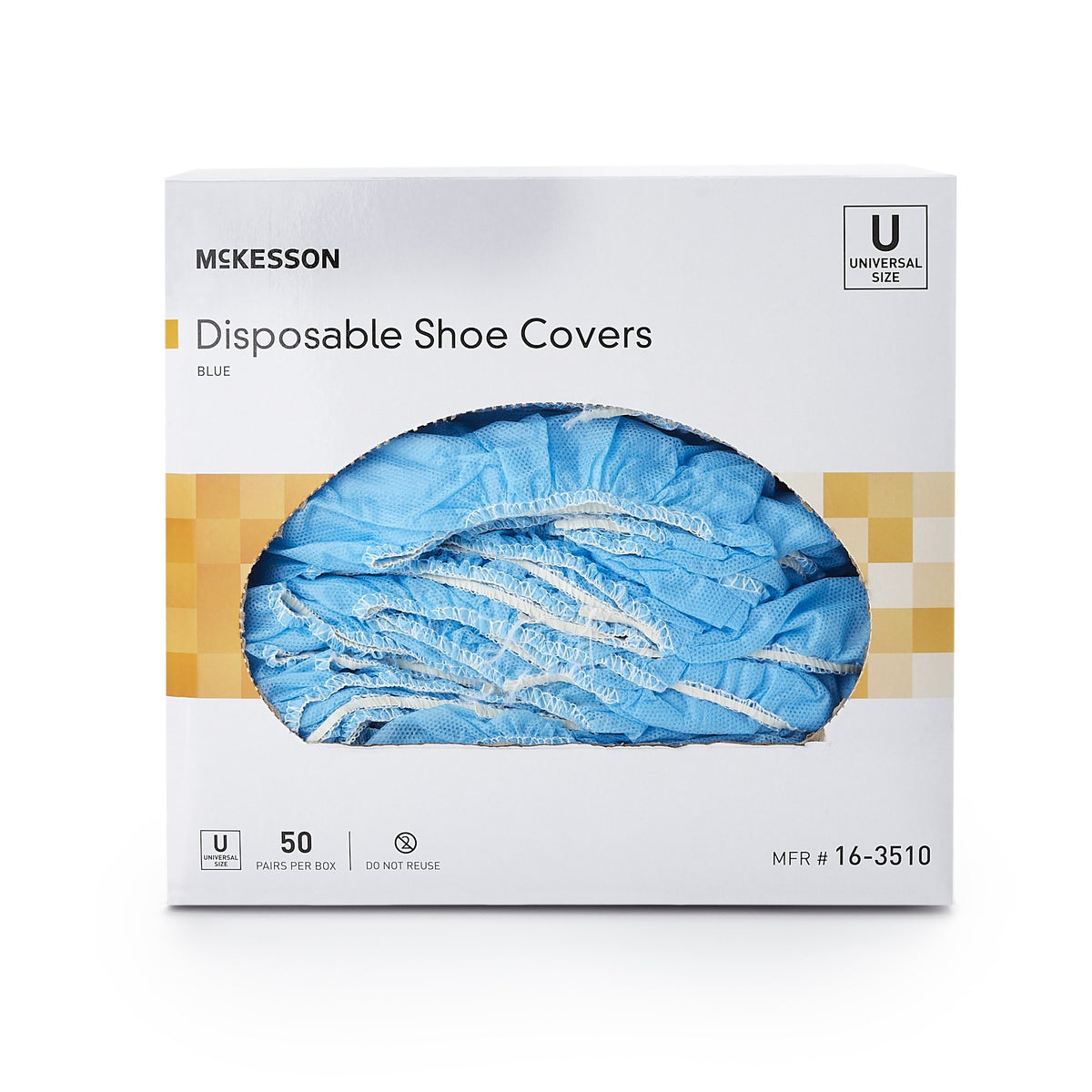 McKesson Shoe Cover, One Size Fits Most Shoe, High, Non-Skid Sole, Blue, Non-Sterile-Shoe Cover McKesson One Size Fits Most Shoe High Nonskid Sole Blue NonSterile