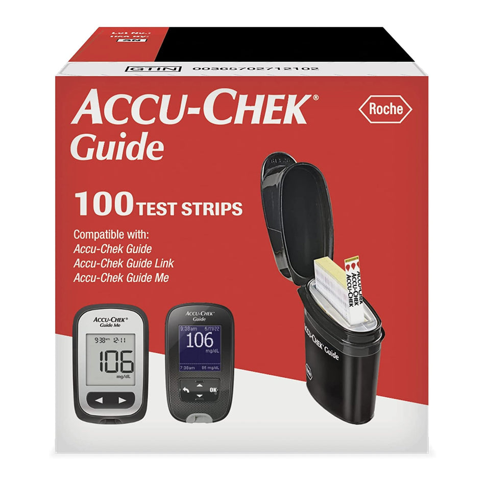 Accu-Chek® Guide Blood Glucose Test Strips - Diagnostic Instruments and Supplies>Diabetes Monitoring>Glucose Meter Test St...