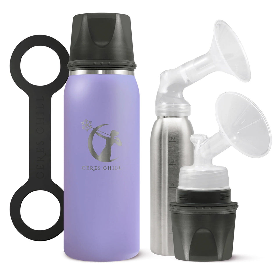 Ceres Chill OG Stainless Steel Breast Milk Chiller Container, Lavender - Nutritionals and Feeding Supplies>Feeding Supplie...