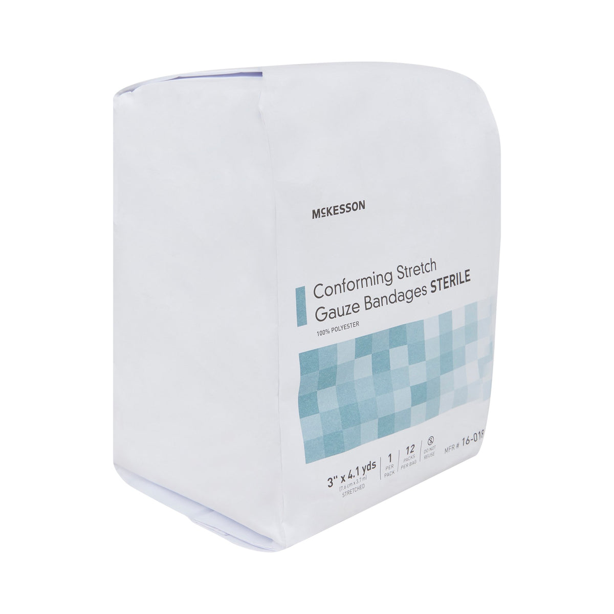 McKesson Sterile Conforming Bandage, 3 Inch x 4-1/10 Yard-Conforming Bandage McKesson 3 Inch X 4-1/10 Yard Sterile 1 per Pack