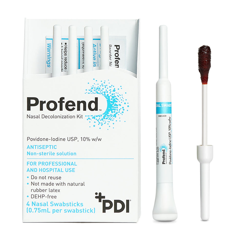 Profend� Impregnated Nasal Swabstick Kit-Impregnated Nasal Swabstick Kit Profend� Povidone-Iodine NonSterile 4 per Pack