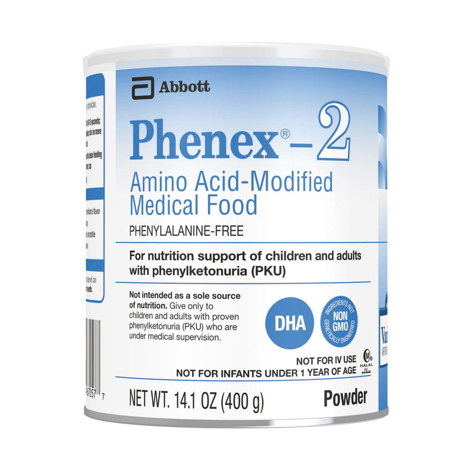 Phenex-2 Vanilla Amino AcidModified Medical Food for PKU, 14.1-ounce can-Oral Supplement Phenex-2 Vanilla Flavor Powder 14.1 oz. Can