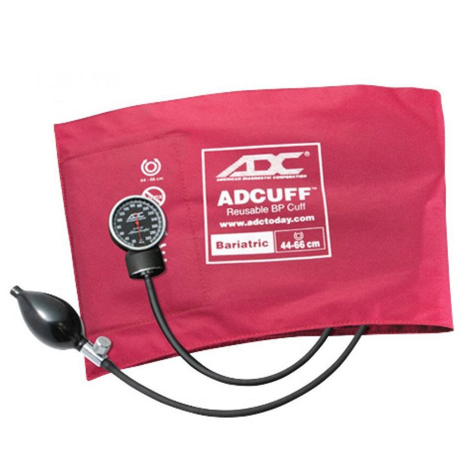 American Diagnostic Corp Diagnostic Sphygmomanometer With Cuff-Aneroid Sphygmomanometer Unit Bariatric Diagnostix720 Series Bariatric Cuff Nylon Cuff 44 - 66 cm Pocket Aneroid