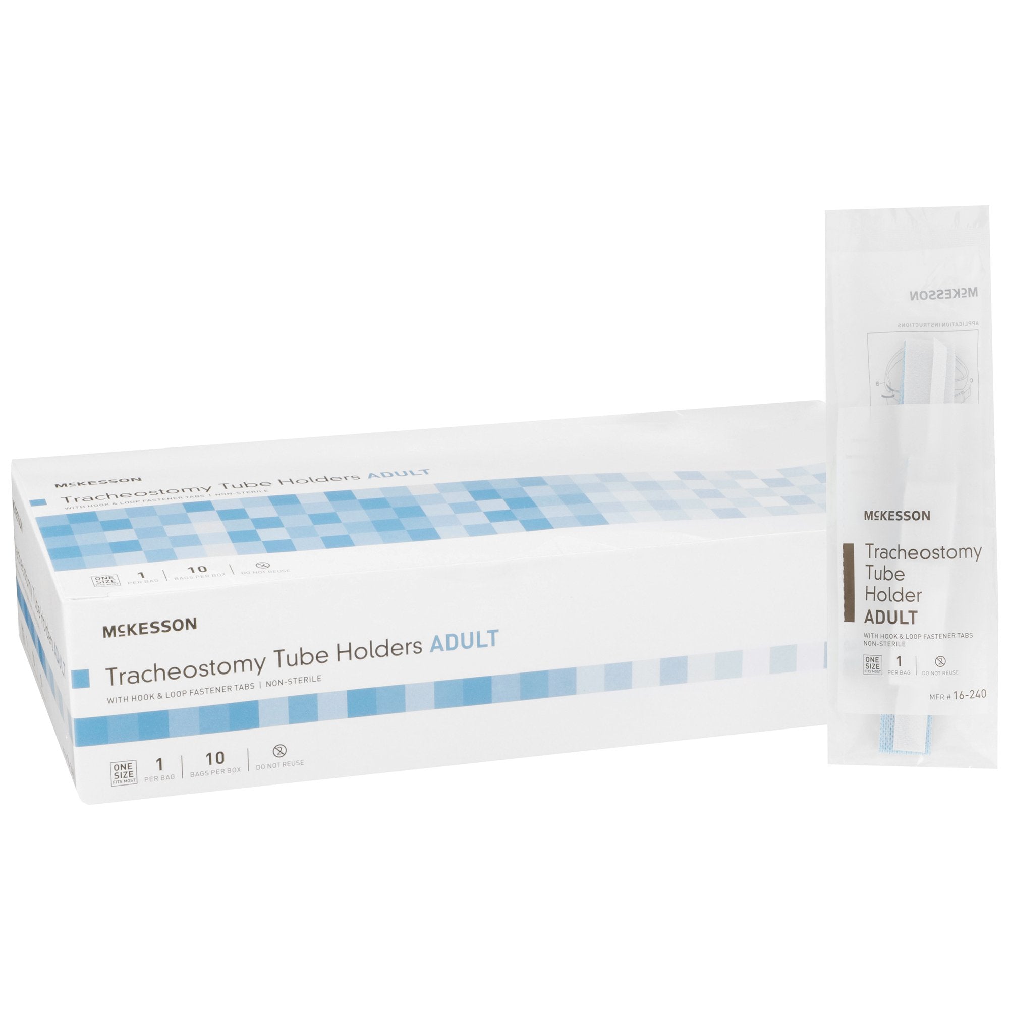 McKesson Tracheostomy Tube Holder-Tracheostomy Tube Holder McKesson One Size Fits Most Adult