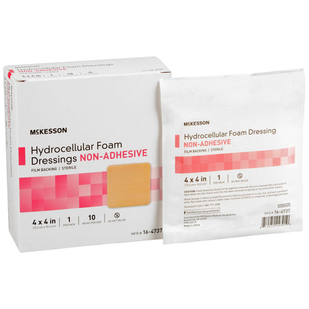 McKesson Nonadhesive without Border Foam Dressing, 4 x 4 Inch - Wound Care>Advanced Wound Care>Foam Dressings - McKesson B...