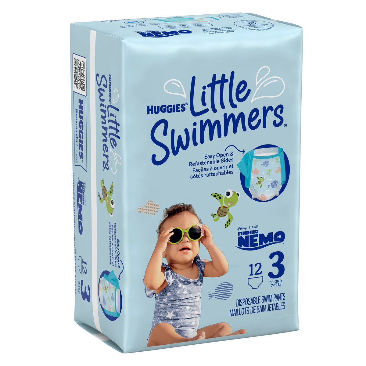 Huggies Little Swimmers Swim Diaper, Small-Unisex Baby Swim Diaper Huggies Little Swimmers Size 3 Disposable Heavy Absorbency