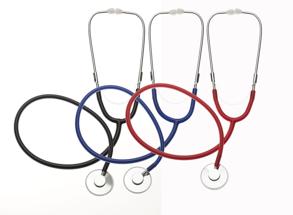 Medline� Classic Stethoscope-General Exam Stethoscope Medline� Black 1-Tube 22 Inch Tube Single Sided Chestpiece