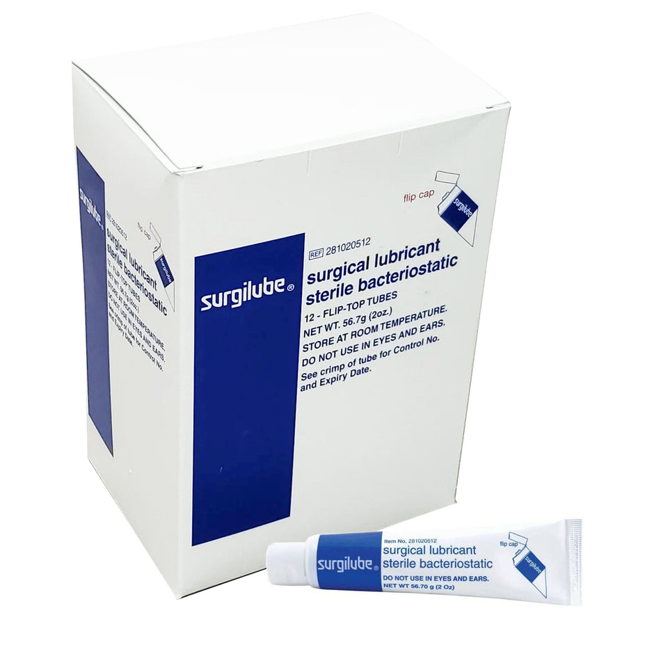 Surgilube Lubricating Jelly - Carbomer free, 2-ounce tube-Lubricating Jelly - Carbomer free Surgilube 2 oz. Tube Sterile