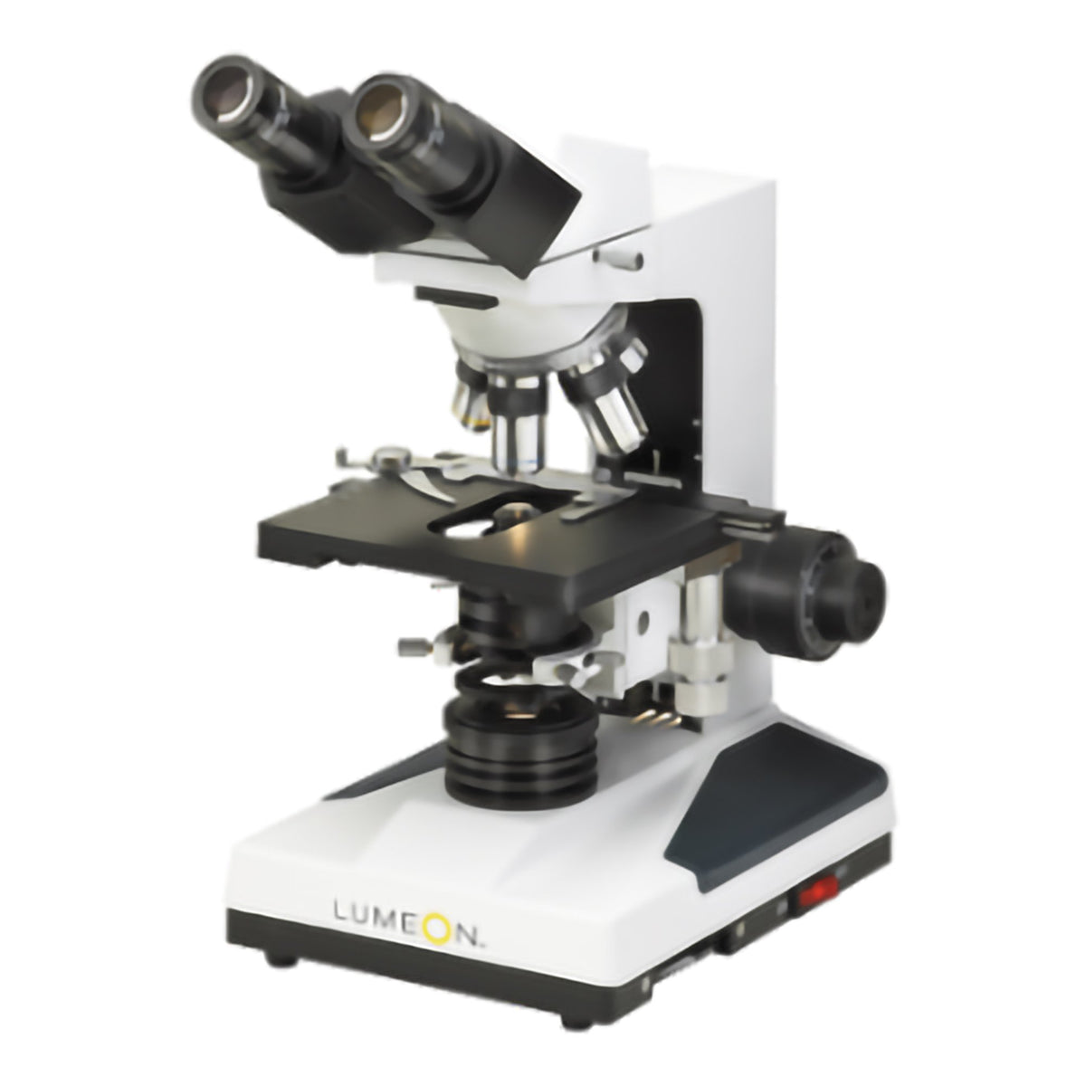 McKesson Lumeon Compound Microscope, 10 x 8 x 16 Inch-"McKesson LUMEON Compound Microscope Binocular Head 4X, 10X, 40X and 100X (Oil) Objectives"