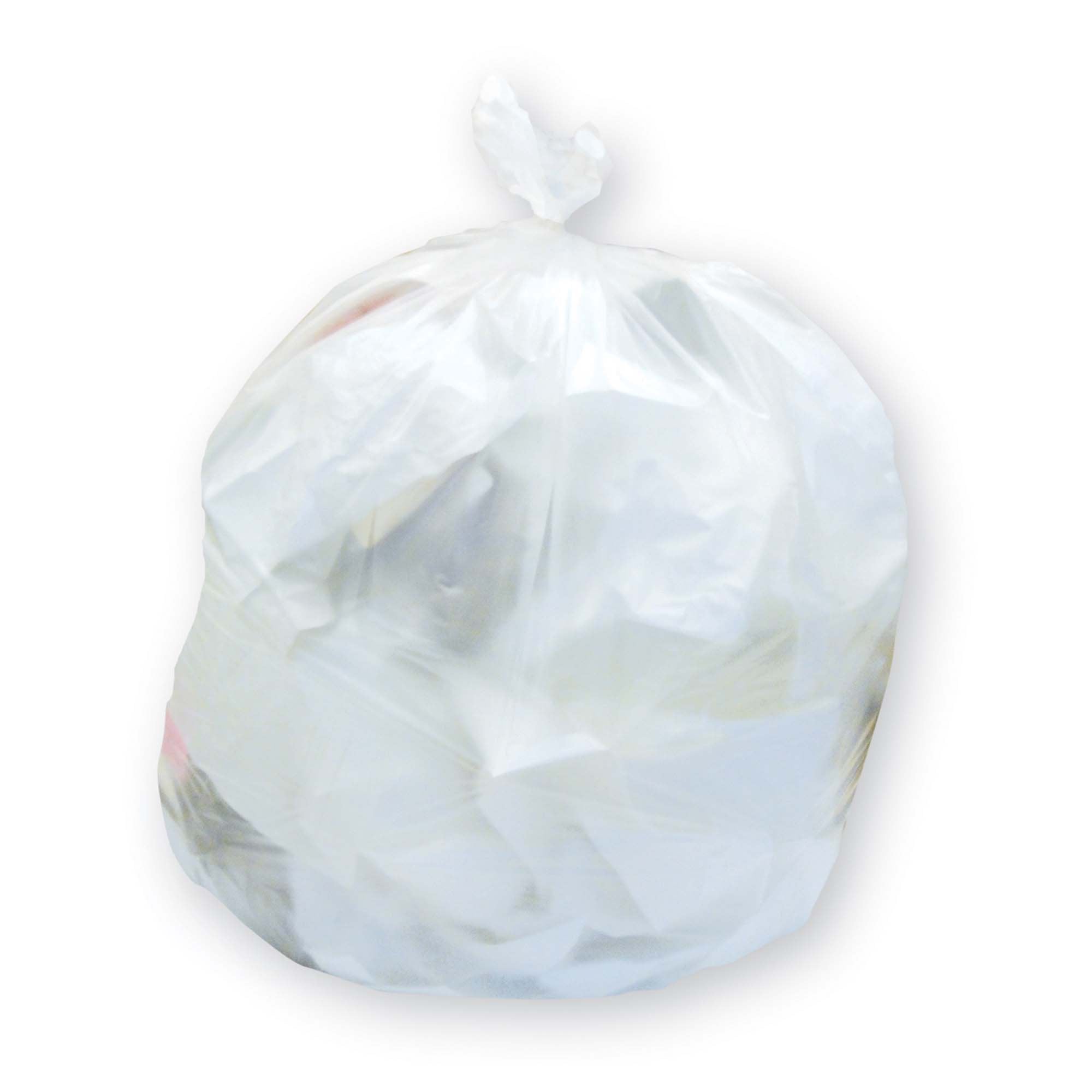 Heritage Super Tuf Trash Bag, 33 gal. Capacity-Trash Bag Heritage 33 gal. White LLDPE 0.90 mil 33 X 39 Inch Star Seal Bottom Flat Pack