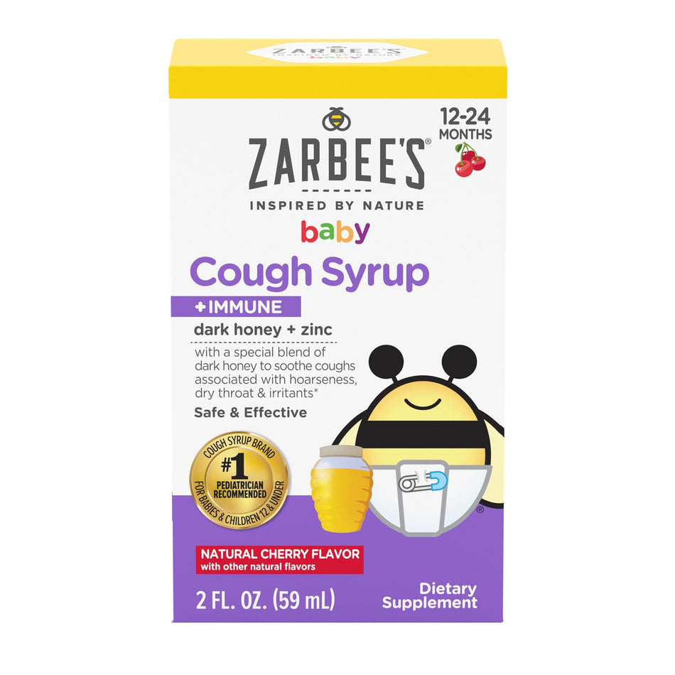 Children's Cold and Cough Relief Zarbee's® Baby Cough Syrup + Immune 3 mg - 3 mg / 3 mL Strength Syrup 2 oz.