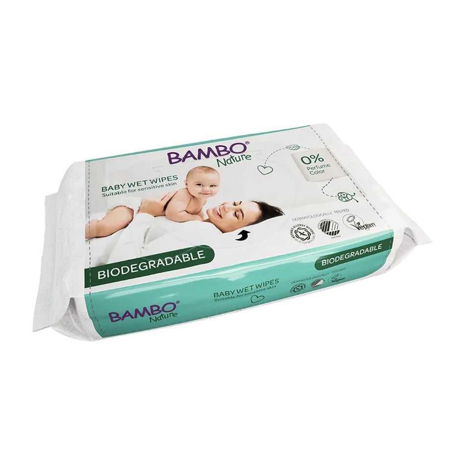 Bambo� Nature Baby Wipes, 64 ct.-Baby Wipe Bambo� Nature Soft Pack Unscented 64 Count