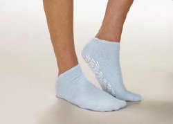 Care-Steps Double Tread Slipper Socks, X-Large-Slipper Socks Care-Steps Unisex Adult X-Large Double Tread Single Patient Use Gray