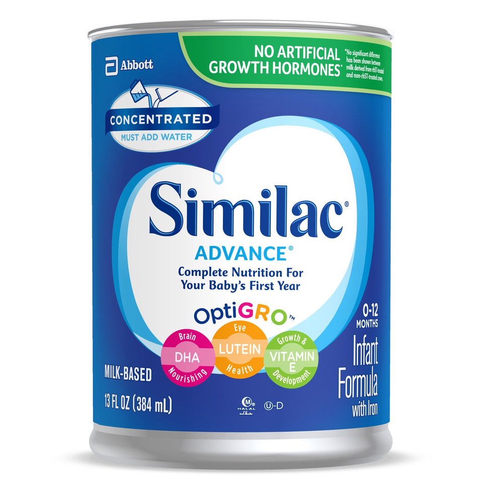 Similac� Advance� Liquid Concentrate Infant Formula, 13-ounce can-Infant Formula Similac� Advance� Unflavored 13 oz. Can Concentrate Iron