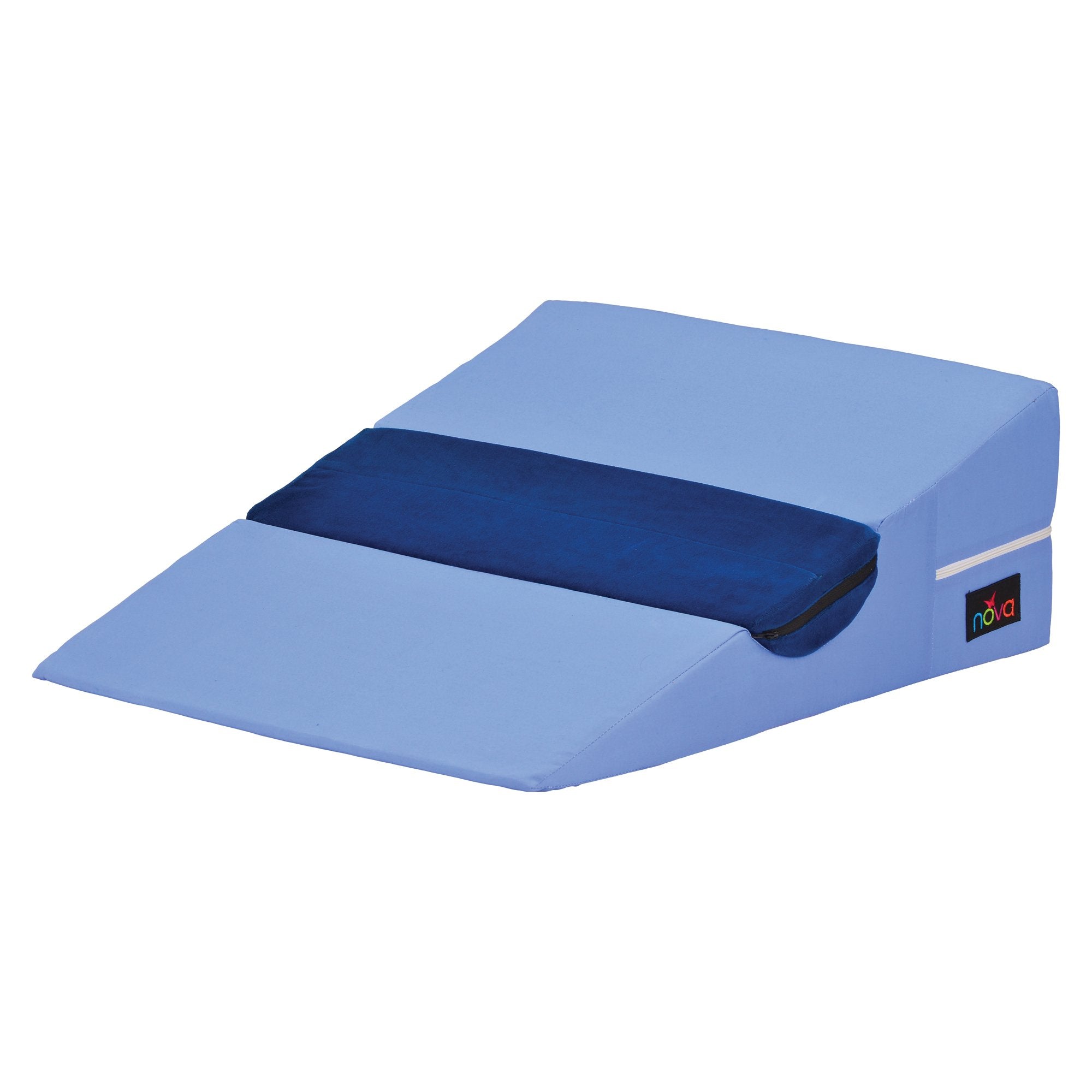Nova Ortho-Med Bed Wedge with Half Roll Pillow-Positioner Wedge System 23-1/2 X 19-1/4 X 7-1/2 Inch Foam Freestanding