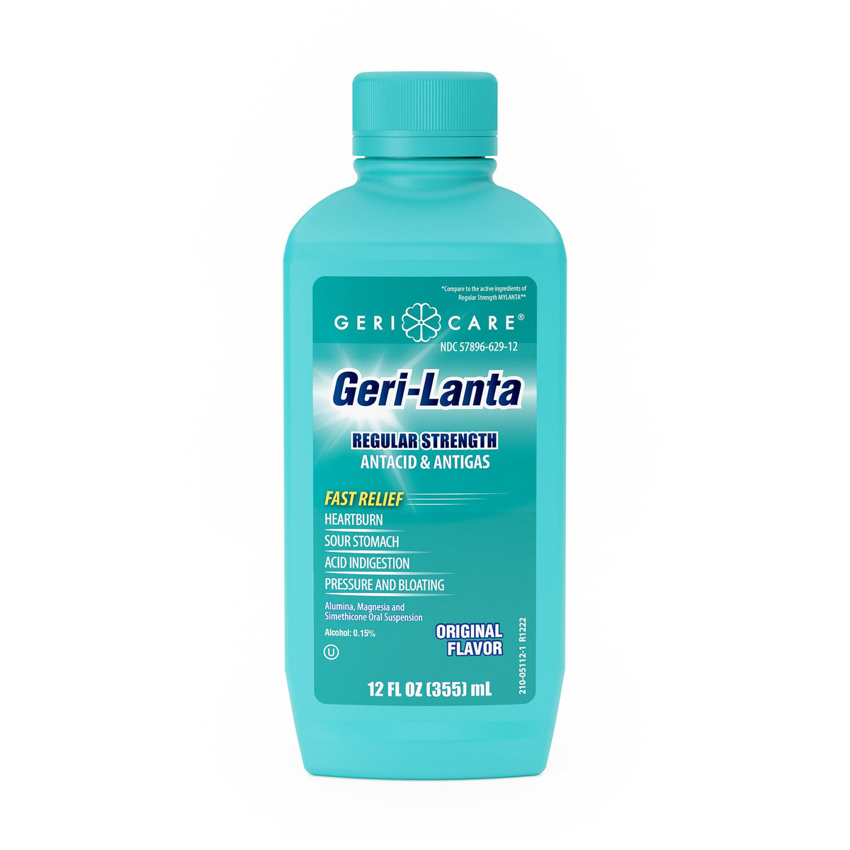 Geri-Care Geri-Lanta Antacid Liquid Relief for Gas and Heartburn-Antacid Geri-Care Liquid 12 oz.