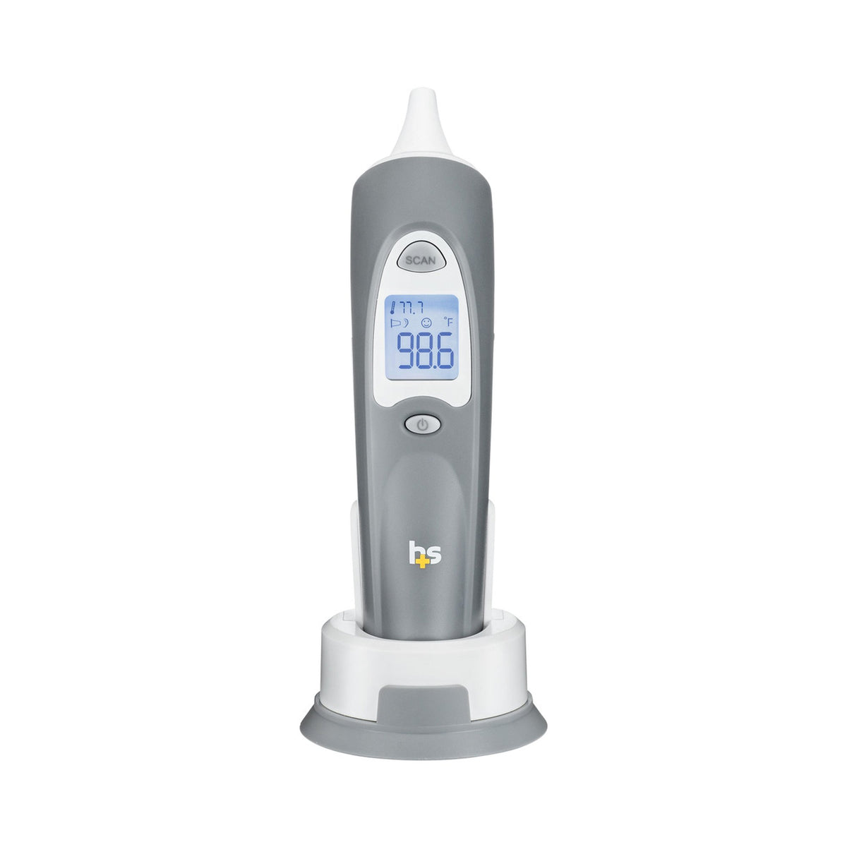 HealthSmart Standard Instant Read Infrared Digital Ear Thermometer-Tympanic Ear Thermometer HealthSmart Ear Probe Handheld