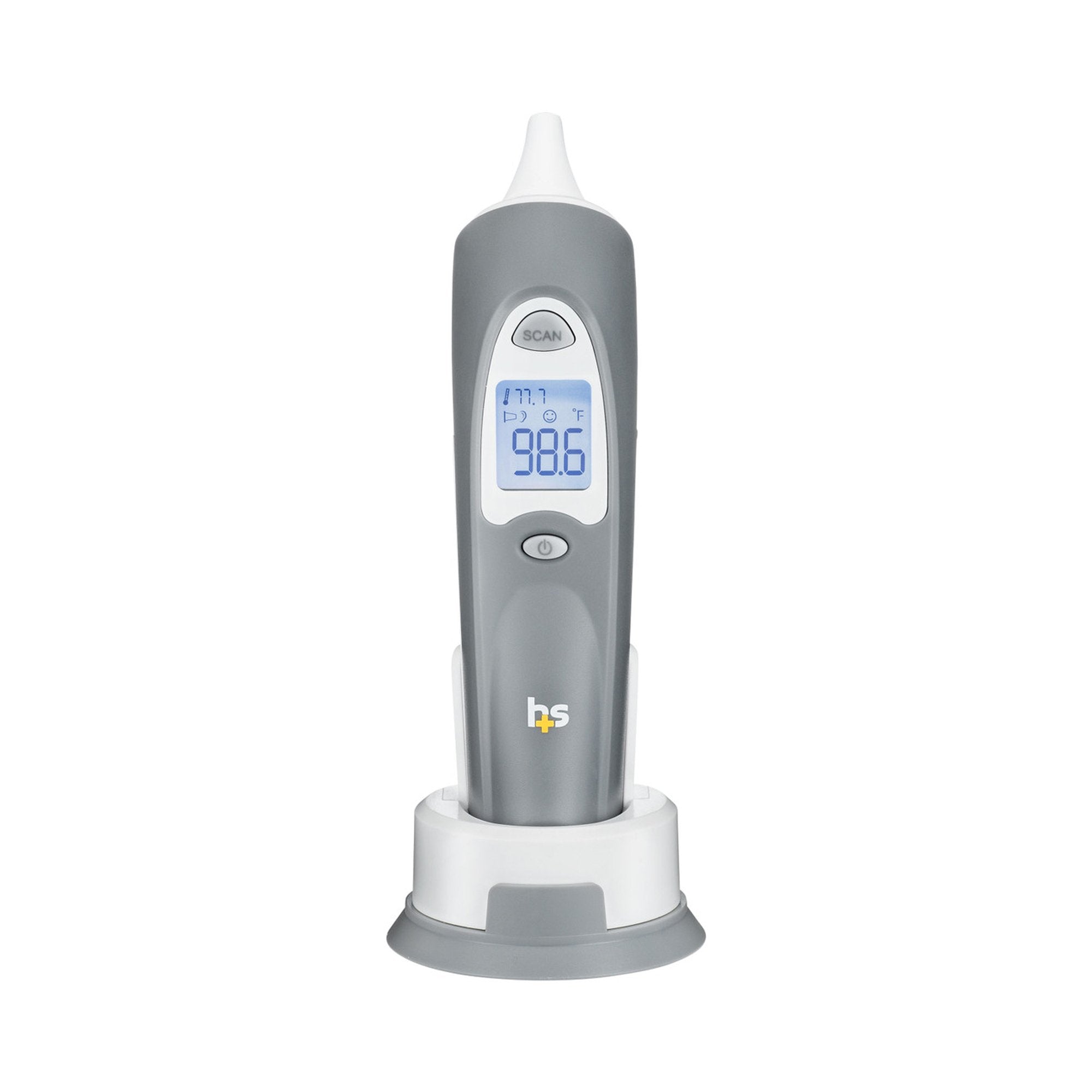 HealthSmart Standard Instant Read Infrared Digital Ear Thermometer-Tympanic Ear Thermometer HealthSmart Ear Probe Handheld