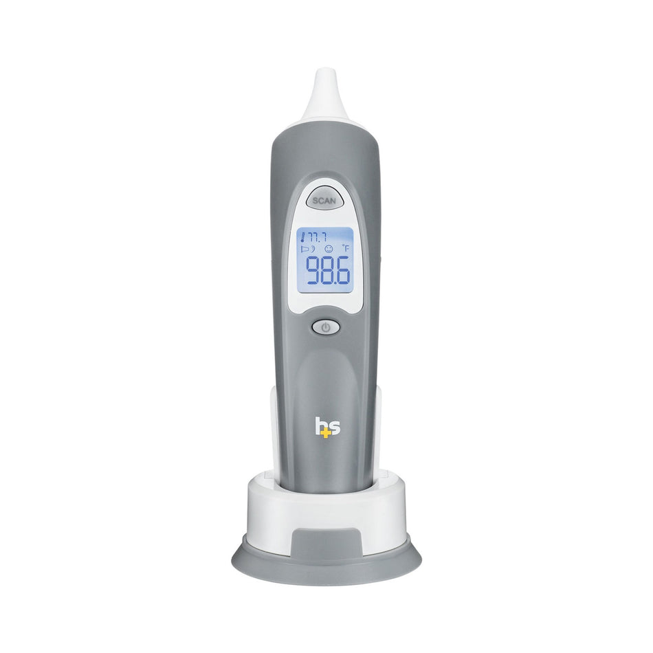 HealthSmart Standard Instant Read Infrared Digital Ear Thermometer-Tympanic Ear Thermometer HealthSmart Ear Probe Handheld