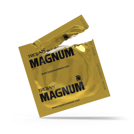 Trojan Magnum Lubricated Latex Condom-Condom Trojan Magnum Lubricated Large 3 per Box