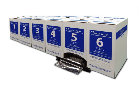 Parker Splint Padded Splint Roll-Padded Splint Roll Performance Splinting 3 Inch X 15 Foot Fiberglass White