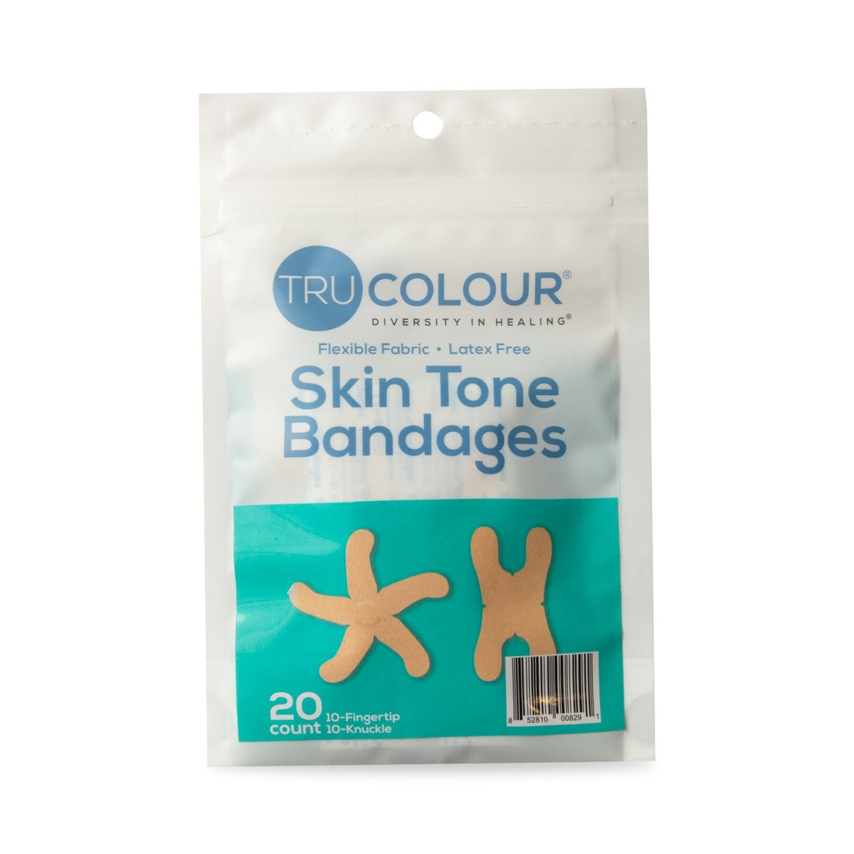 TruColour Beige Adhesive Strip, Knuckle / Fingertip-Waterproof Adhesive Strip Tru-Colour Assorted Sizes Fabric Knuckle / Fingertip Beige Sterile