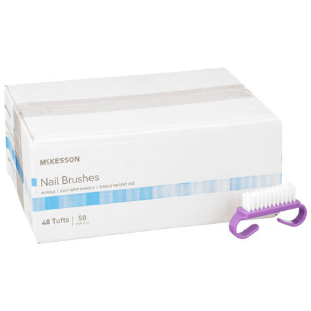 McKesson Nail Brush-Nail Brush McKesson Soft Bristles Purple