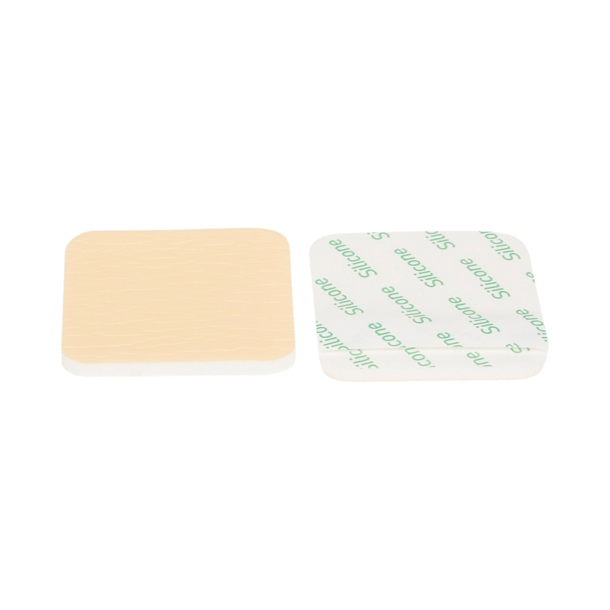 McKesson Silicone Gel Adhesive without Border Silicone Foam Dressing, 3 x 3 Inch-Foam Dressing McKesson 3 X 3 Inch Without Border Film Backing Silicone Gel Adhesive Square Sterile