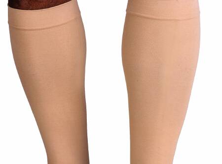Jobst Relief Knee High Compression Stockings, Beige, Medium-Compression Stocking JOBST Relief Knee High Medium Beige Closed Toe