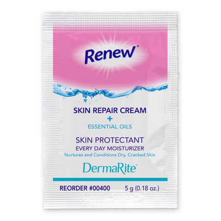 Renew Moisturizer 5 Gram Individual Packet-Skin Protectant Renew Skin Repair 5 Gram Individual Packet Scented Cream