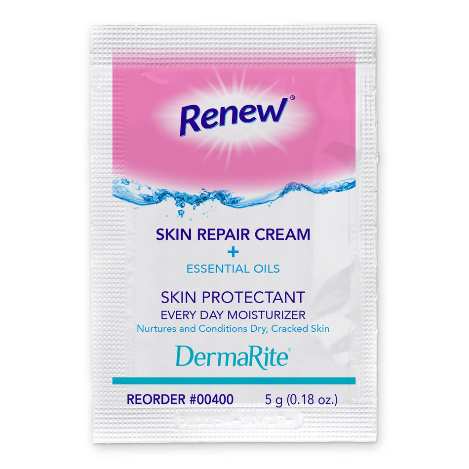 Renew Moisturizer 5 Gram Individual Packet-Skin Protectant Renew Skin Repair 5 Gram Individual Packet Scented Cream