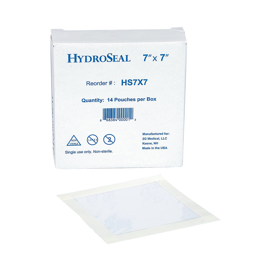 HydroSeal IV Site Barrier Protector, Clear, 7 x 7 inch, Disposable-IV Site Barrier Protector HydroSeal 7 X 7 Inch
