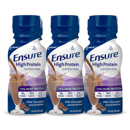 Ensure® High Protein Therapeutic Nutrition, Chocolate, 8-ounce bottle - Nutritionals and Feeding Supplies>Nutritionals>Ora...