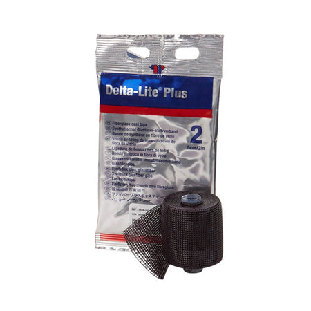 Delta-Lite Plus Black Cast Tape, 4 Inch x 4 Yard-Cast Tape Delta-Lite Plus 4 Inch X 12 Foot Fiberglass / Resin Black
