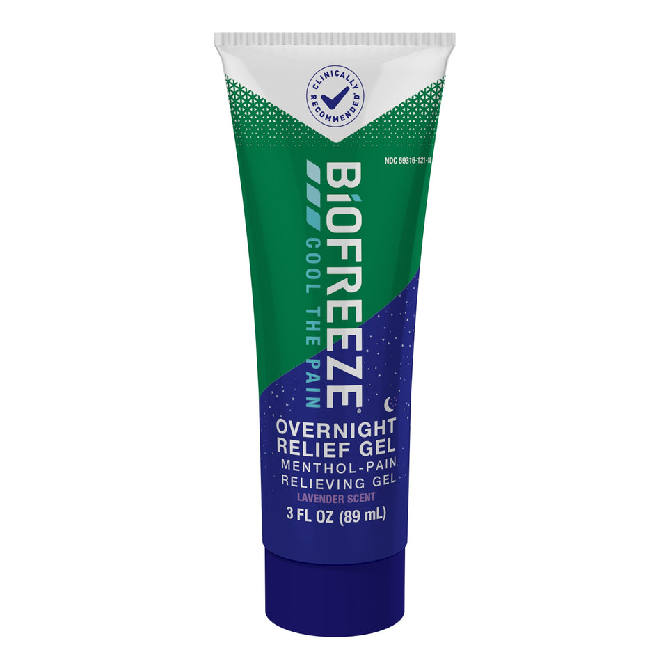 Biofreeze Overnight Relief Menthol Pain-Relieving Gel, Lavender Scent-Topical Pain Relief Biofreeze� 4% Strength Menthol Gel 3 oz.