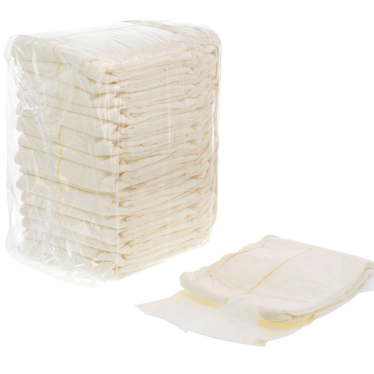 Wings Basic Quilted Adult Incontinence Briefs, Extra Large-Unisex Adult Incontinence Brief Wings Basic X-Large Disposable Moderate Absorbency