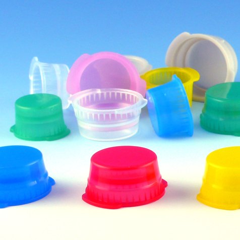 Cappers Blue Tube Closure for 13 mm Glass Evacuated Blood Drawing Tube / 12 mm Plastic Test Tube-Cappers Tube Closure Polyethylene Double Tab Snap Cap Blue For 13 mm Glass Evacuated Blood Drawing Tube / 12 mm Plastic Test Tube NonSterile