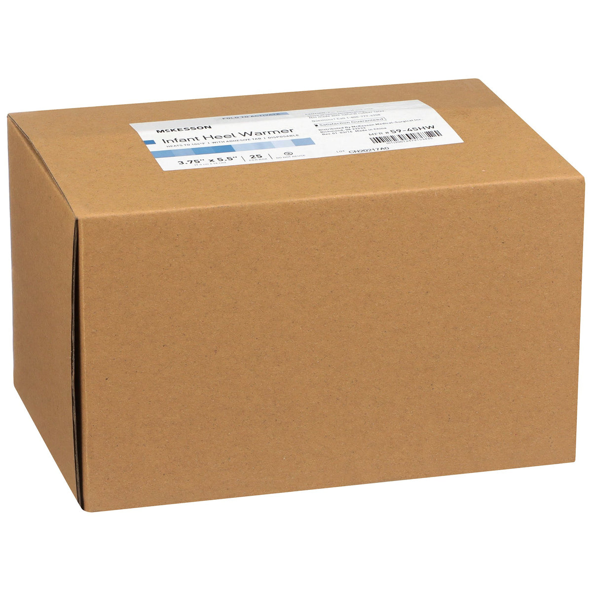 McKesson Infant Heel Warmer, 3 x 5 Inch-Instant Infant Heel Warmer McKesson Heel One Size Fits Most Nylon Cover / Polyethylene Disposable
