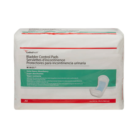 Sure Care™ Bladder Control Pads, Extra Heavy Absorbency, 4 x 14.5 Inch - Incontinence>Incontinence Liners and Pads - Cardinal