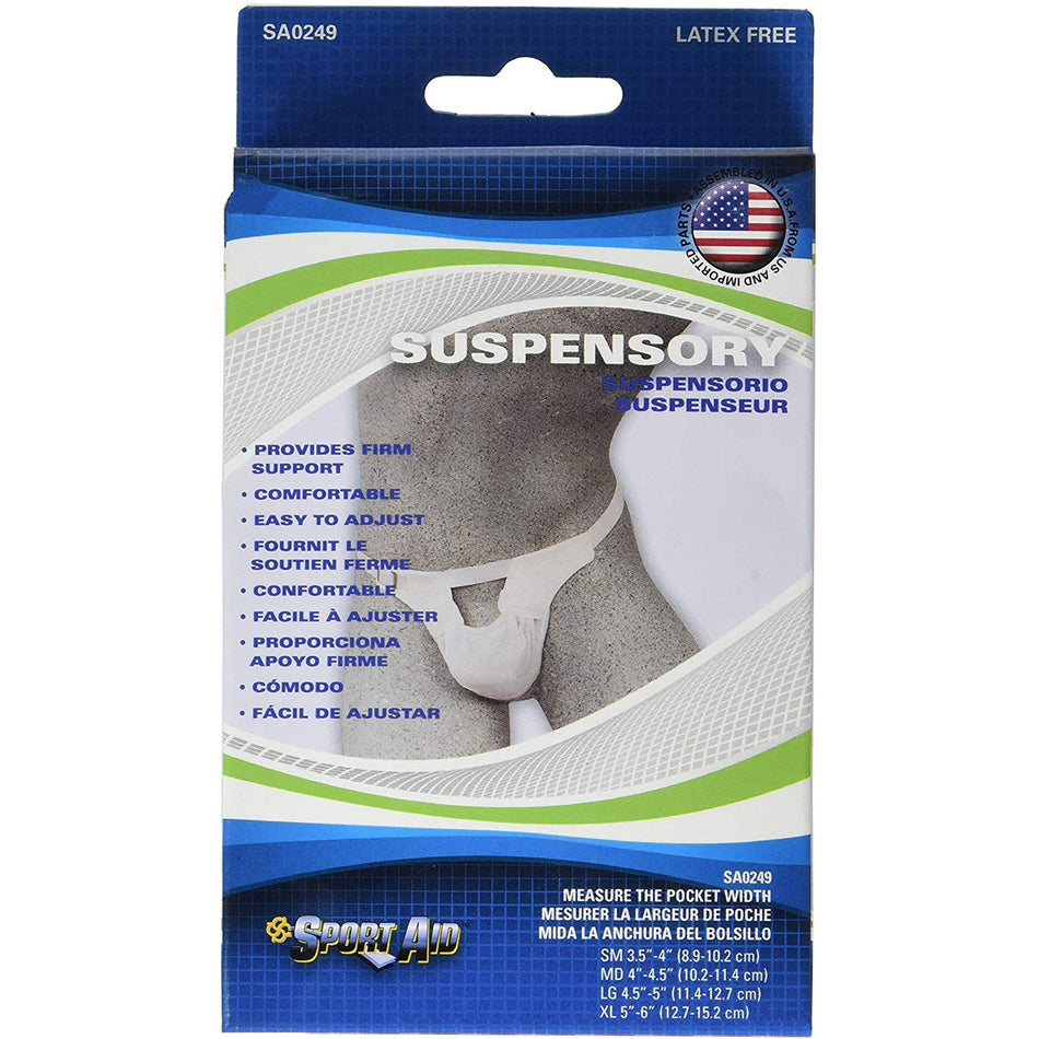 Sport Aid Suspensory, Large-Suspensory Sport-Aid Large White