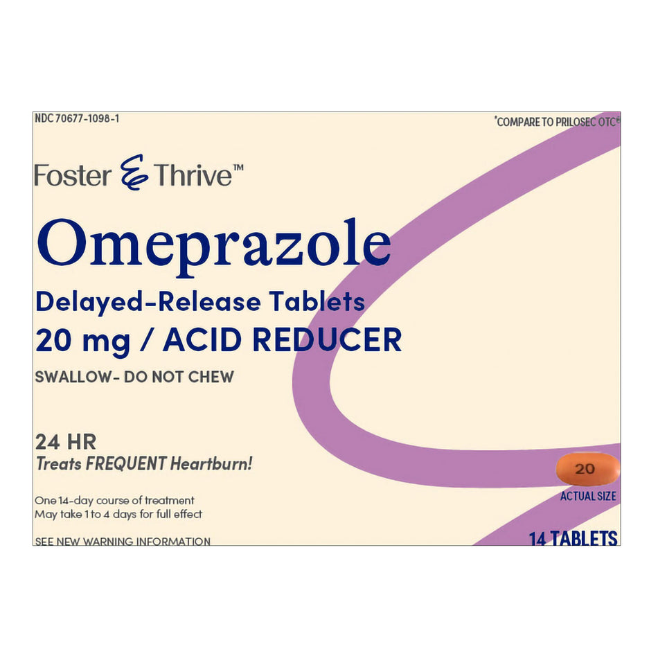 Foster & Thrive™ Omeprazole 20 mg Delayed Release Tablets - Pharmaceuticals>Over the Counter>Gastrointestinal>Antacids - M...