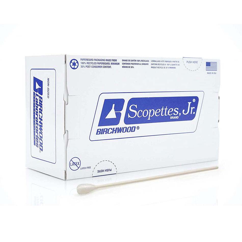 Scopettes Jr. OB/GYN Swabstick, 8-Inch Length-Scopettes Jr. OB/GYN Swab 8 Inch Length NonSterile