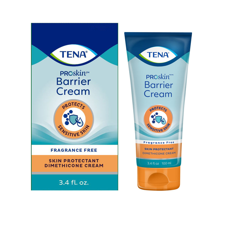 TENA ProSkin Barrier Cream-Skin Protectant Tena Proskin Barrier Cream 3.4 oz. Tube Unscented Cream