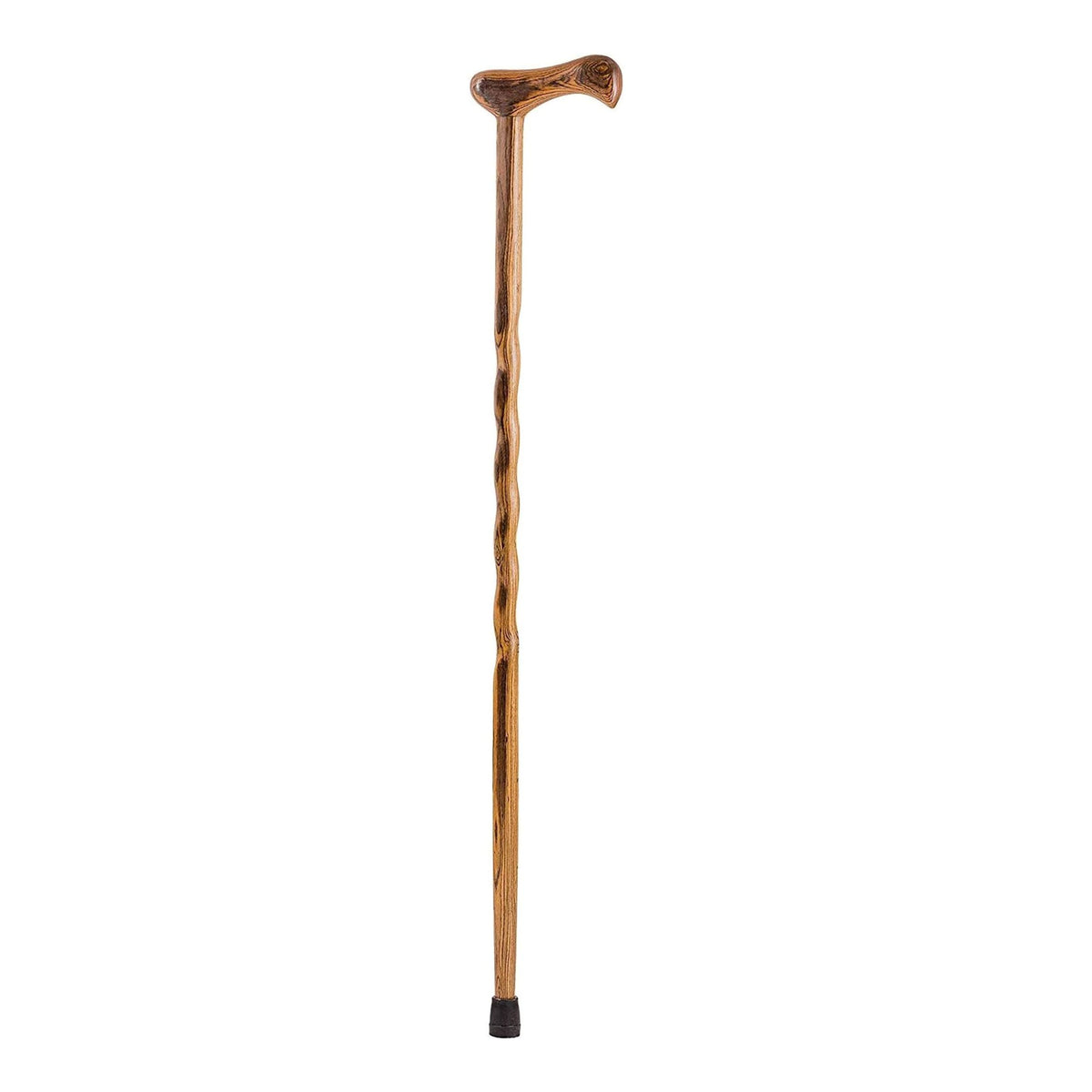 Brazos Twisted Bocote Cane with T-Handle, 37-Inch Height-T-Handle Cane Brazos Twisted Wood 37 Inch Height Brown