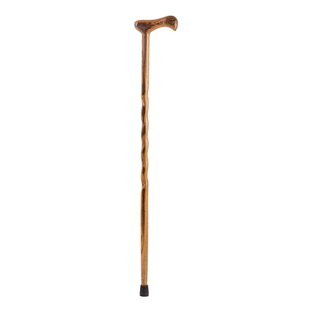 Brazos Twisted Bocote Cane with T-Handle, 37-Inch Height-T-Handle Cane Brazos Twisted Wood 37 Inch Height Brown