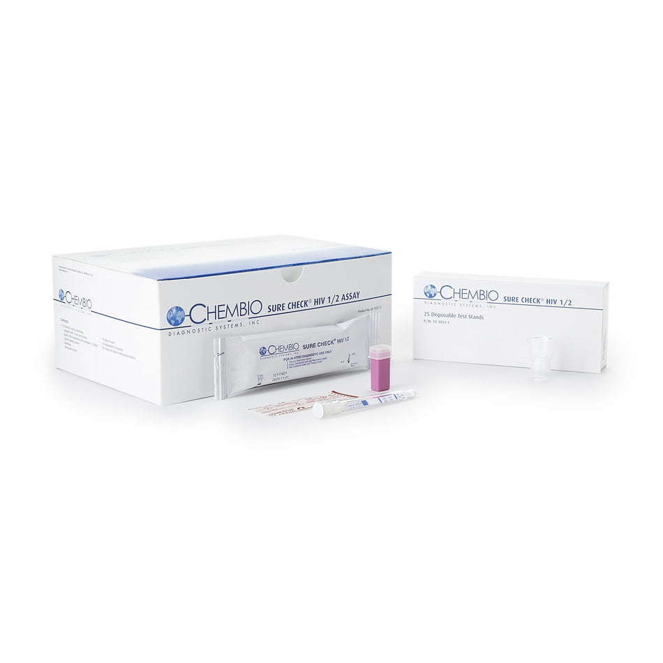 Sure Check HIV-1/2 Antibody Sexual Health Test Kit-Sexual Health Test Kit Sure Check HIV-1/2 25 Tests CLIA Waived Sample Dependent